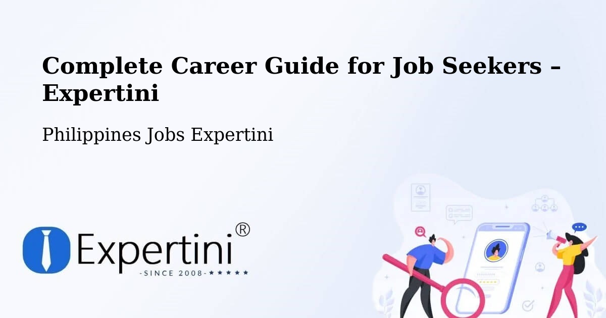 Career Guide for Job Seekers – Garchitorena - Garchitorena, Philippines Jobs Expertini