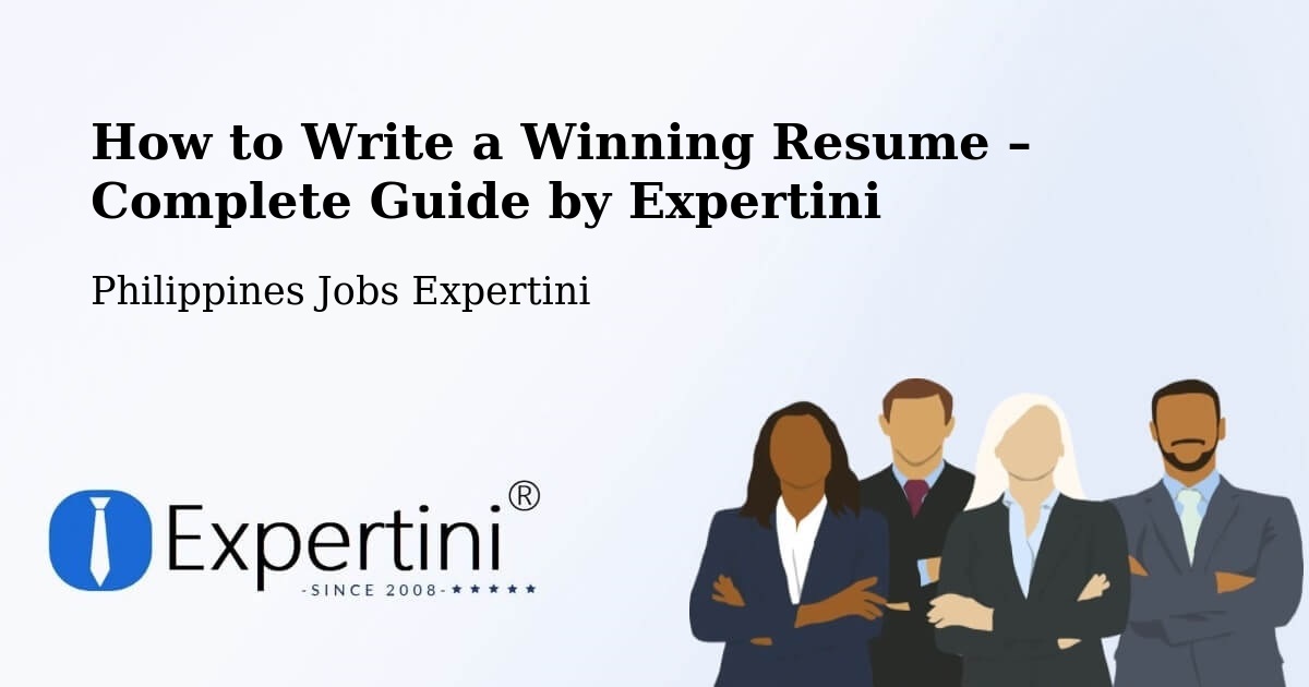 Resume Writing Guide for Job Seekers – Garchitorena - Garchitorena, Philippines Jobs Expertini