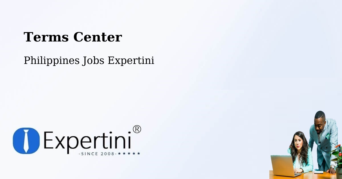 Terms of Service – Garchitorena - Philippines Jobs Expertini